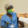 Students and trainees administer COVID-19 vaccines