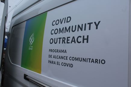 COVID-19 testing van