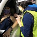 Drive-through COVID-19 vaccine clinics