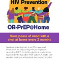 Oregon PrEP at Home study flier (English)