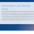 Immediate Care Virtual Visits