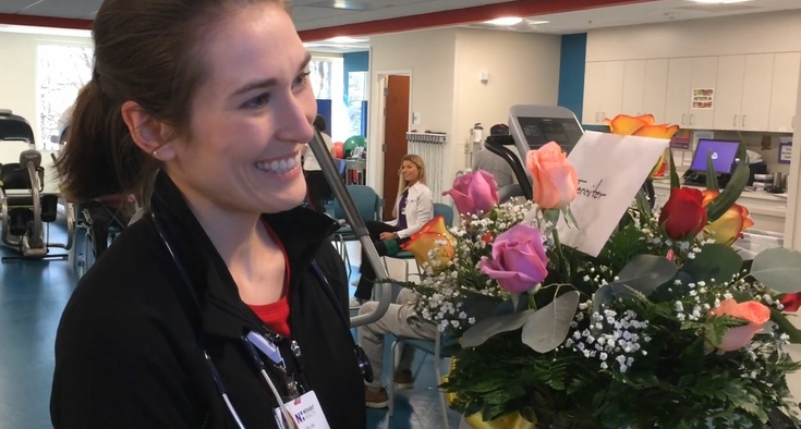 He surprised his dietitian with roses, but 'I can never repay her.'
