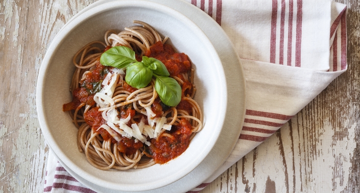 healthy spaghetti