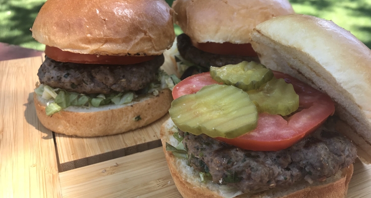 Lamb burger