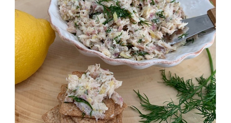 Healthier game dip: Smoked trout spread brings the flavor