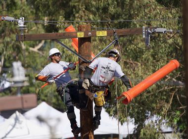 Climbing Atop the Podium at the Lineman’s Rodeo