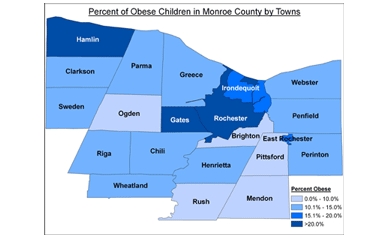 City Child Obesity Rate Almost Twice as Large as Suburban