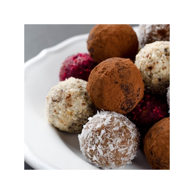 Chocolate Cherry Walnut Truffles