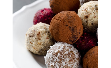 Chocolate Cherry Walnut Truffles