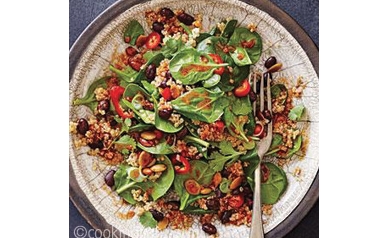 Black Bean and Quinoa Salad with "Mole" Vinaigrette