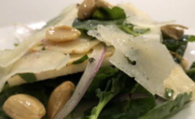 Shaved Celery Root, Fennel & Apple Salad  w/ Manchego and Marcona Almonds