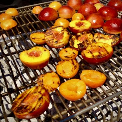 Grilled Peaches and Plums