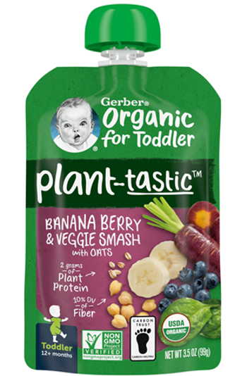 Gerber® Introduces Plant-tastic™ — The Brand’s First Complete Range of Organic, Plant-Protein Foods 
