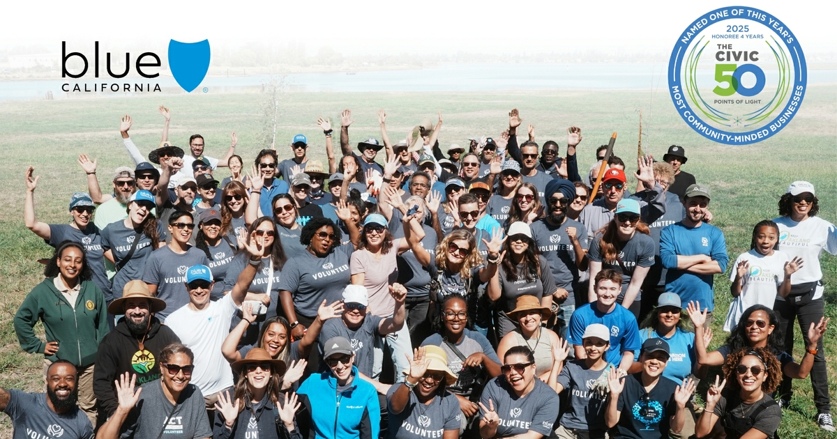 The Civic 50 Award Honors Blue Shield of California as One of the Most Community-Minded Companies in the Nation