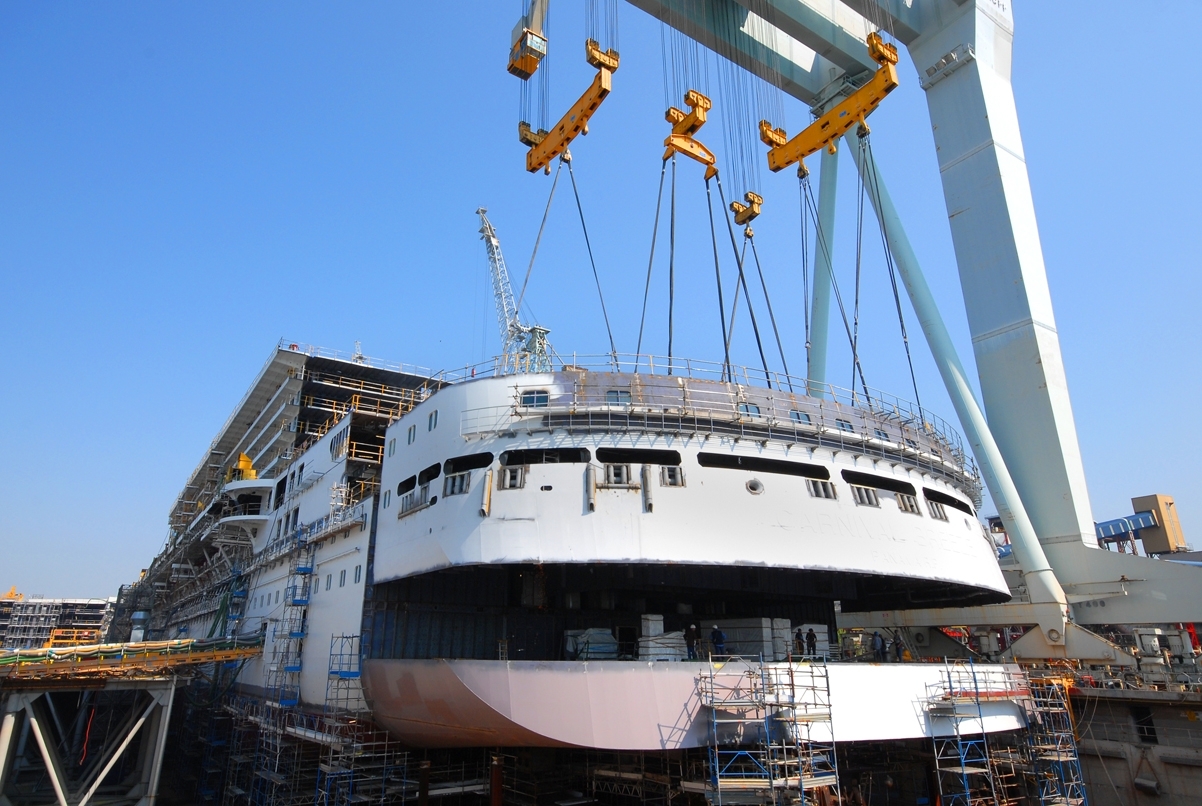 Carnival Breeze Construction Images