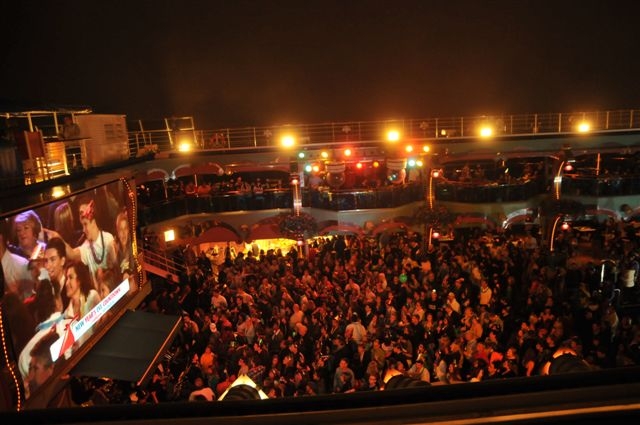 New Year's Eve on the Carnival Splendor's Lido Deck 2