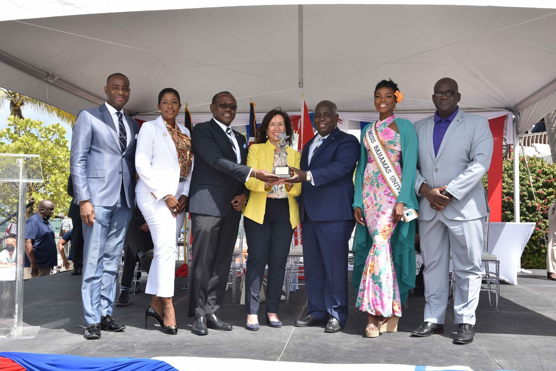 As Carnival continues its year-long 50th birthday festivities, the company today marked 50 years of visiting one of its most popular destinations, The Bahamas, with a celebration in Nassau.