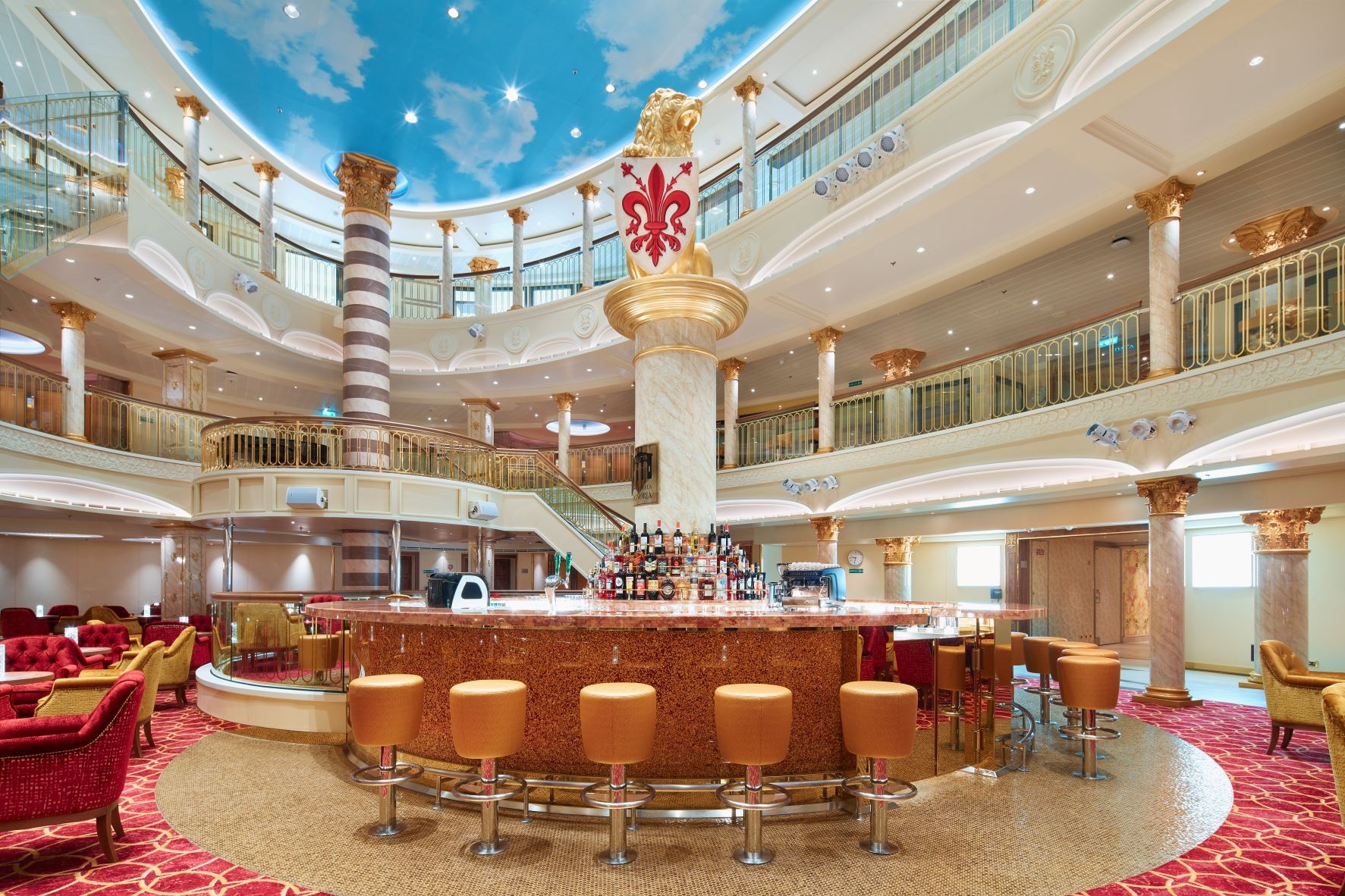 Atrium aboard Costa Venezia