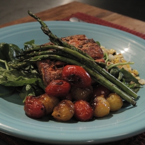 Salmon dinner - healthy