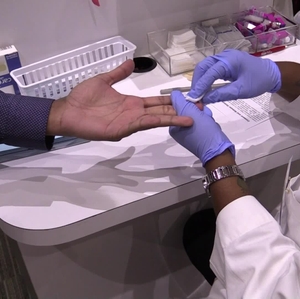 Cholesterol  and Glucose Testing B-roll