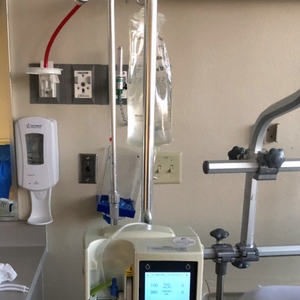 IV stand and monitor