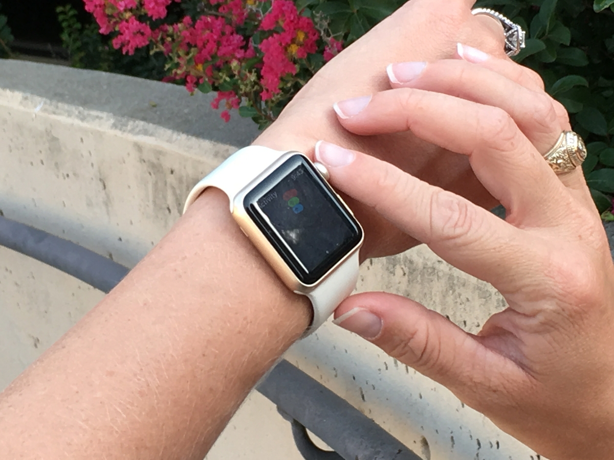 Wearable device - checking progress