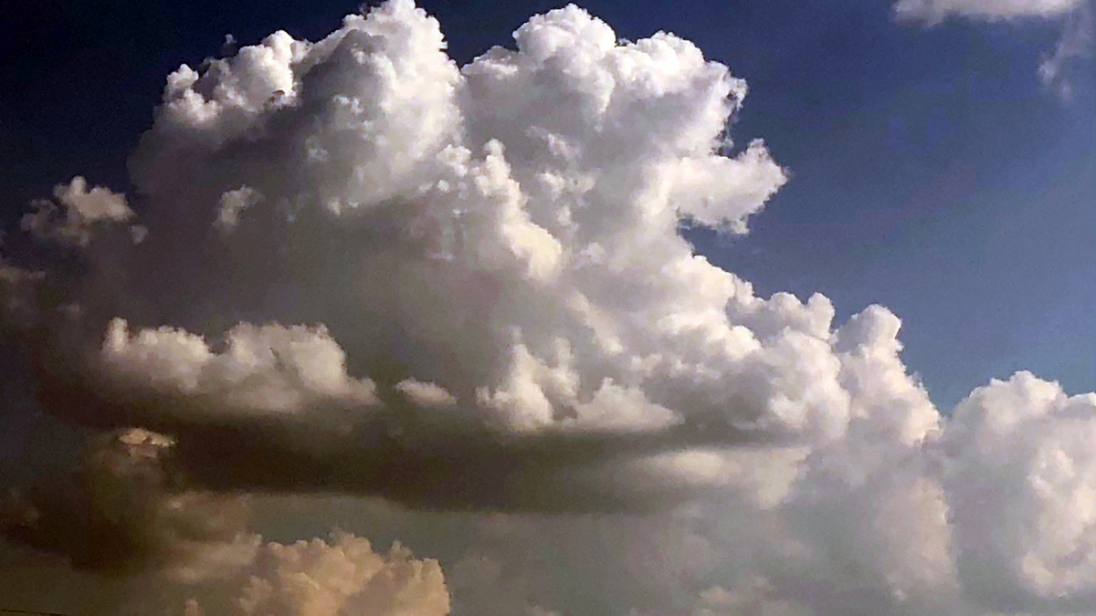 clouds building