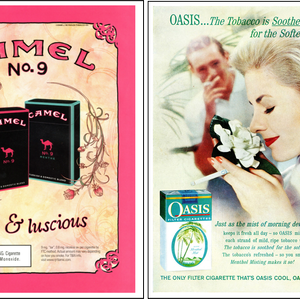 Examples of tobacco industry marketing menthol tobacco cigarettes to women.