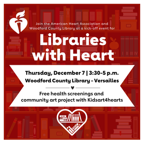American Heart Association provides community blood pressure kits, monitors to Woodford County Library locations