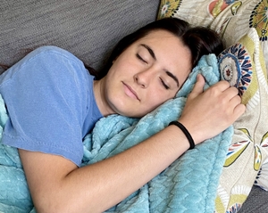 Young woman napping
