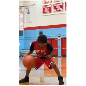 Jacob playing basketball 
