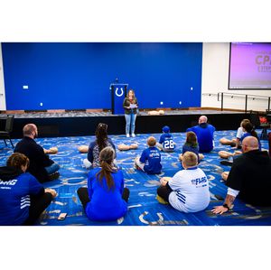 Participants learn what Hands-Only CPR is