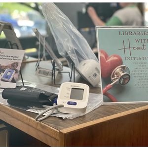 American Heart Association provides community blood pressure kits, monitors to The Floyd County Library thanks to funding from Duke Energy