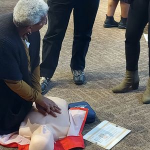 Hands-Only CPR at Pointe of Praise 