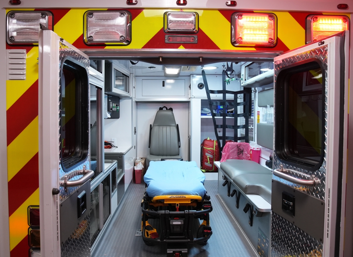 Ambulance interior