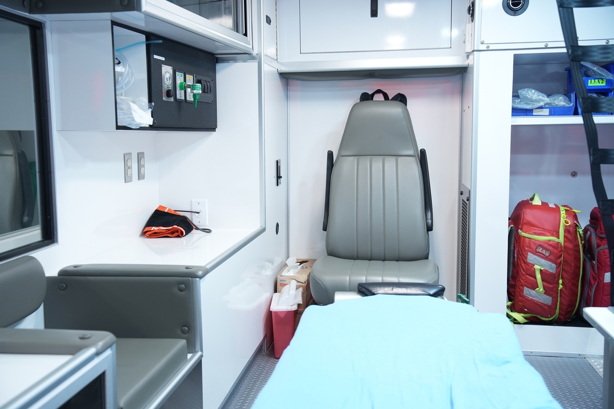 Ambulance view inside
