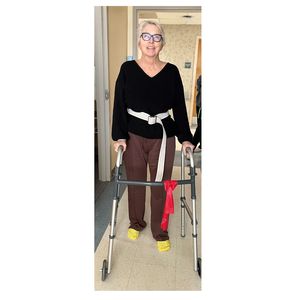 stroke survivor improving walking