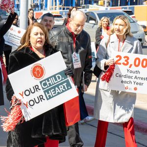 Dozens of Texas advocates rally support at the Capitol for Cardiac Emergency Response Plans in schools during Heart Month 