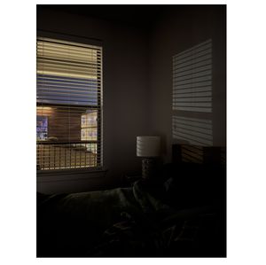 Light coming through bedroom